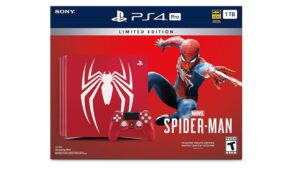 Sony PlayStation 4 Pro 1TB Marvels Spider Man Limited Edition With Magma Red Controller (Pre-owned)