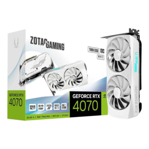 Zotac Gaming GeForce RTX 4070 Twin Edge OC White Edition 12GB GDDR6X (ZT-D40700Q-10M) Graphics Card (Open Box)